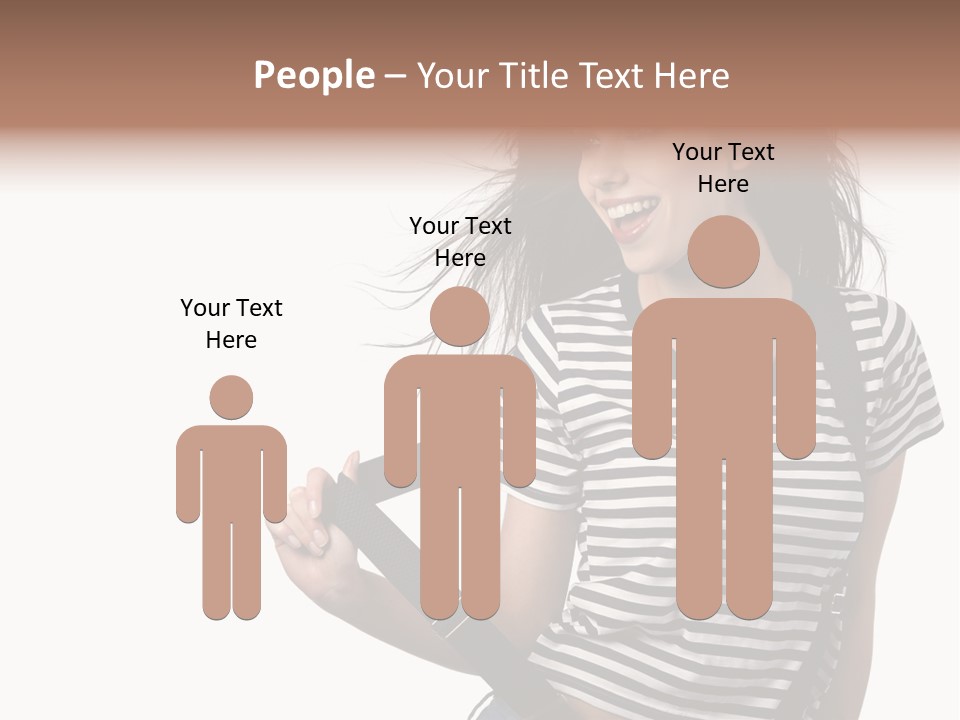 Joyful Happiness Woman PowerPoint Template