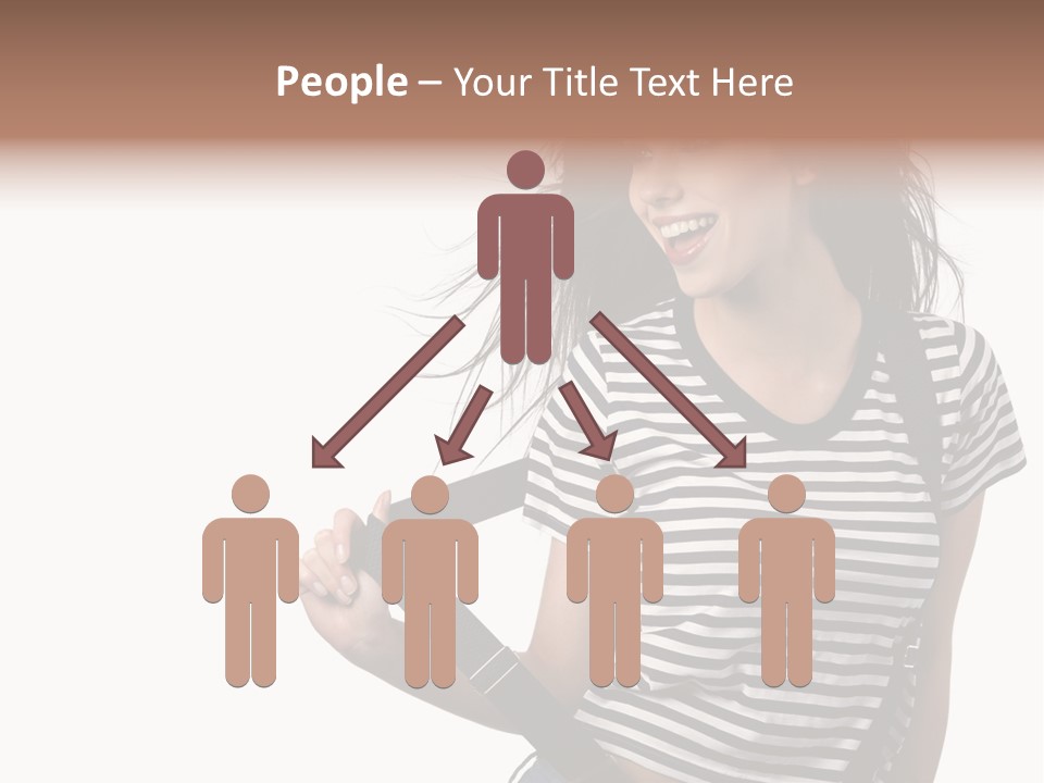 Joyful Happiness Woman PowerPoint Template