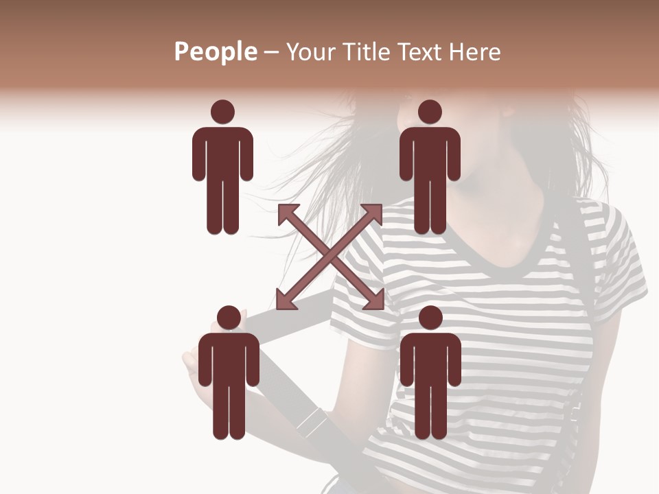 Joyful Happiness Woman PowerPoint Template