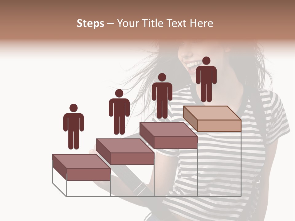 Joyful Happiness Woman PowerPoint Template