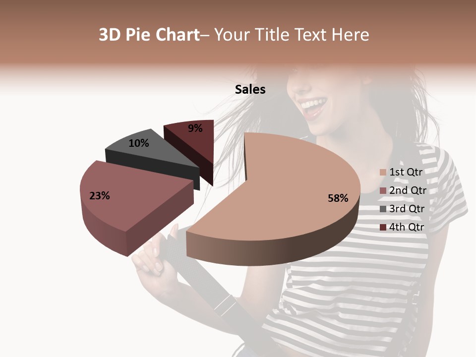Joyful Happiness Woman PowerPoint Template