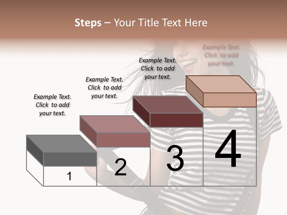 Joyful Happiness Woman PowerPoint Template