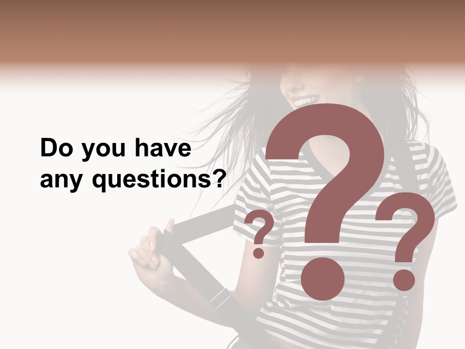 Joyful Happiness Woman PowerPoint Template