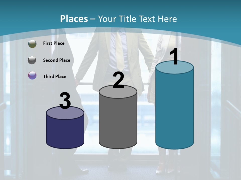 Businessman Happy Team PowerPoint Template