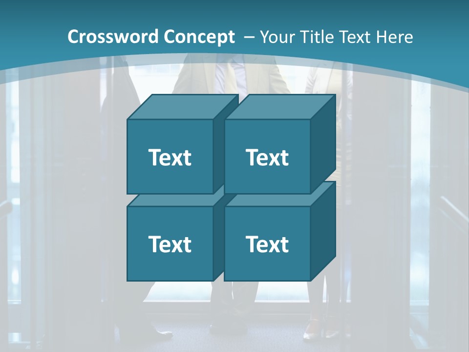 Businessman Happy Team PowerPoint Template