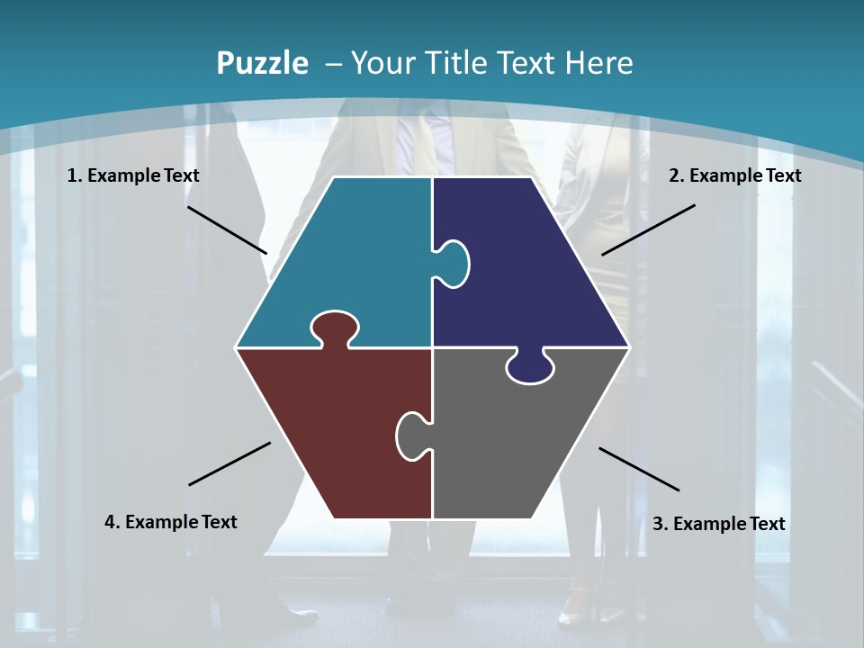 Businessman Happy Team PowerPoint Template