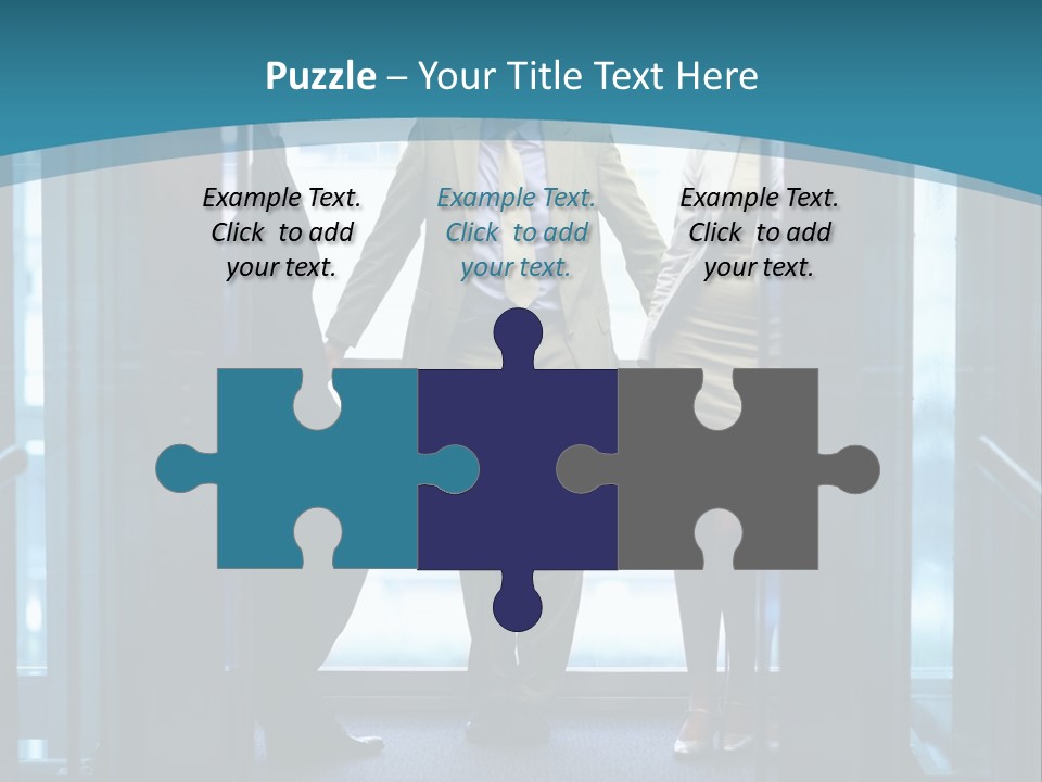 Businessman Happy Team PowerPoint Template