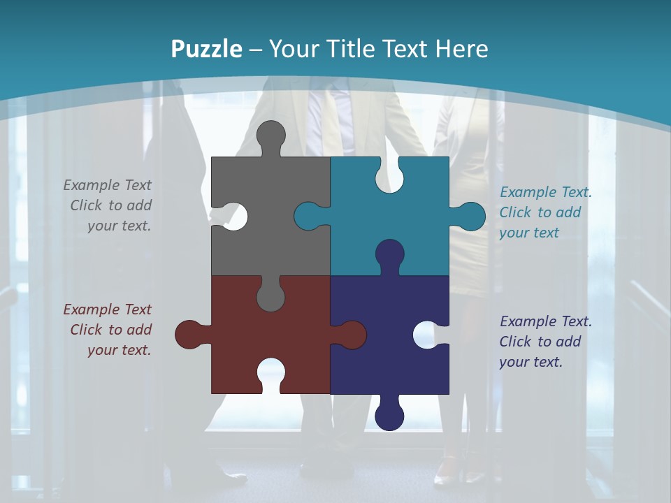 Businessman Happy Team PowerPoint Template