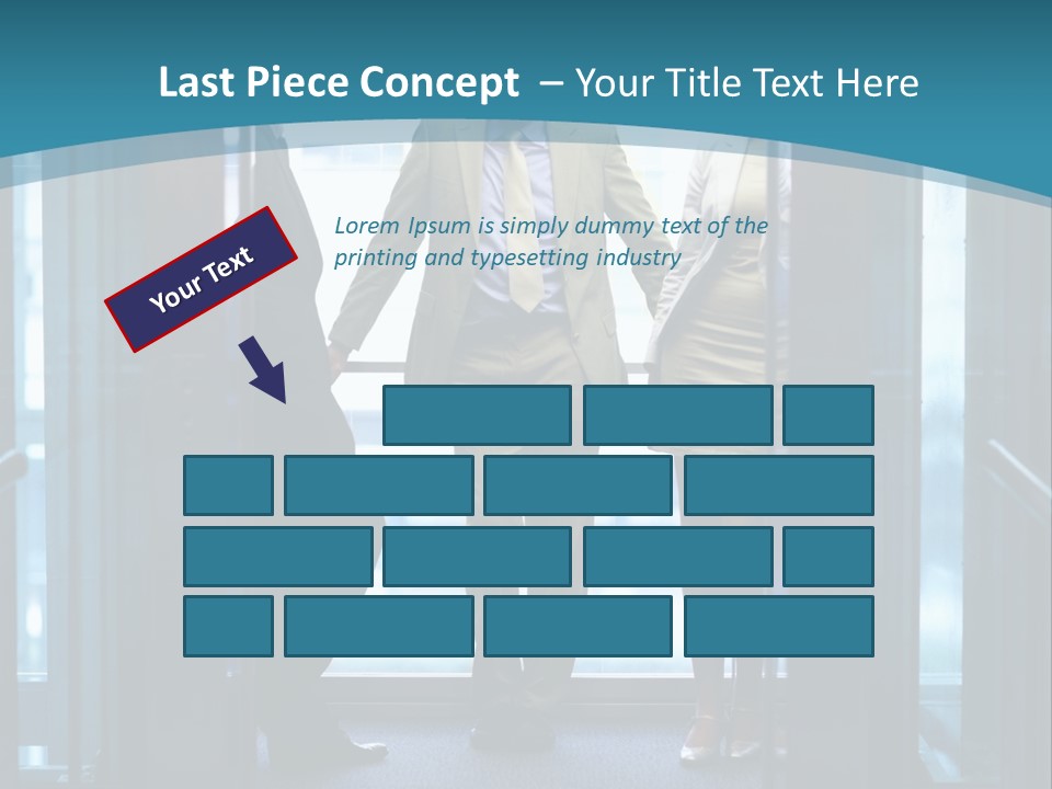 Businessman Happy Team PowerPoint Template