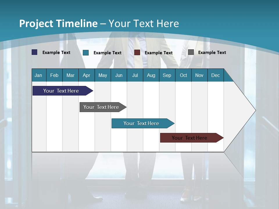 Businessman Happy Team PowerPoint Template