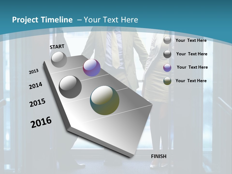 Businessman Happy Team PowerPoint Template