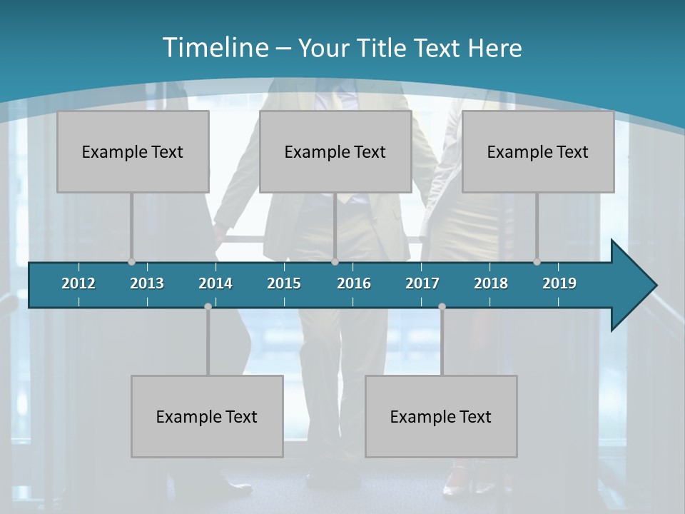 Businessman Happy Team PowerPoint Template