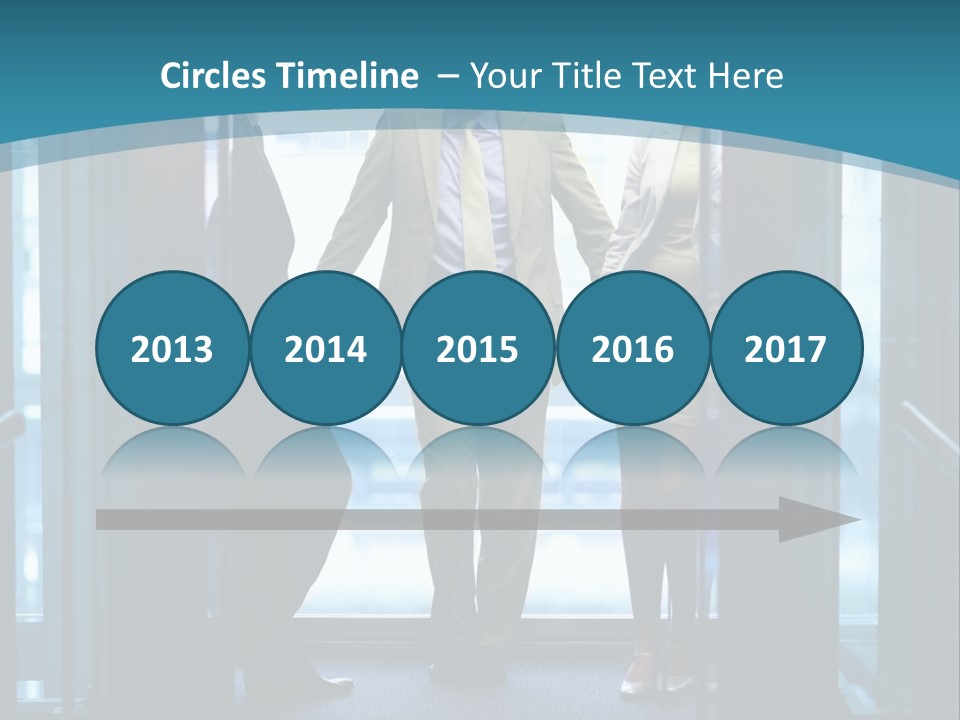 Businessman Happy Team PowerPoint Template