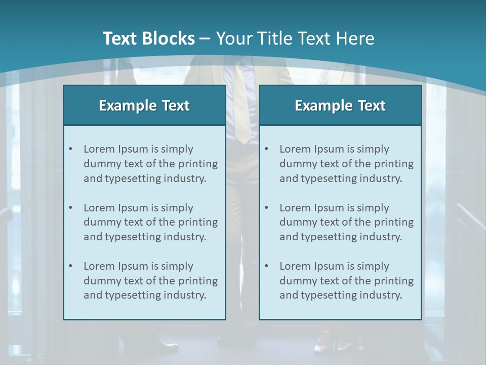 Businessman Happy Team PowerPoint Template
