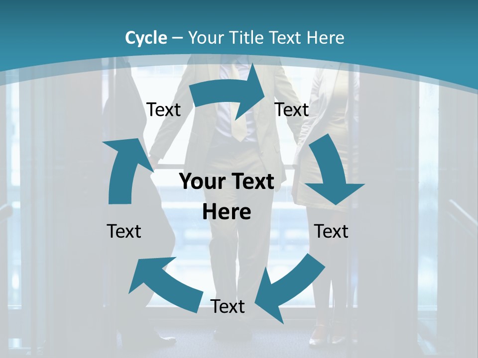 Businessman Happy Team PowerPoint Template