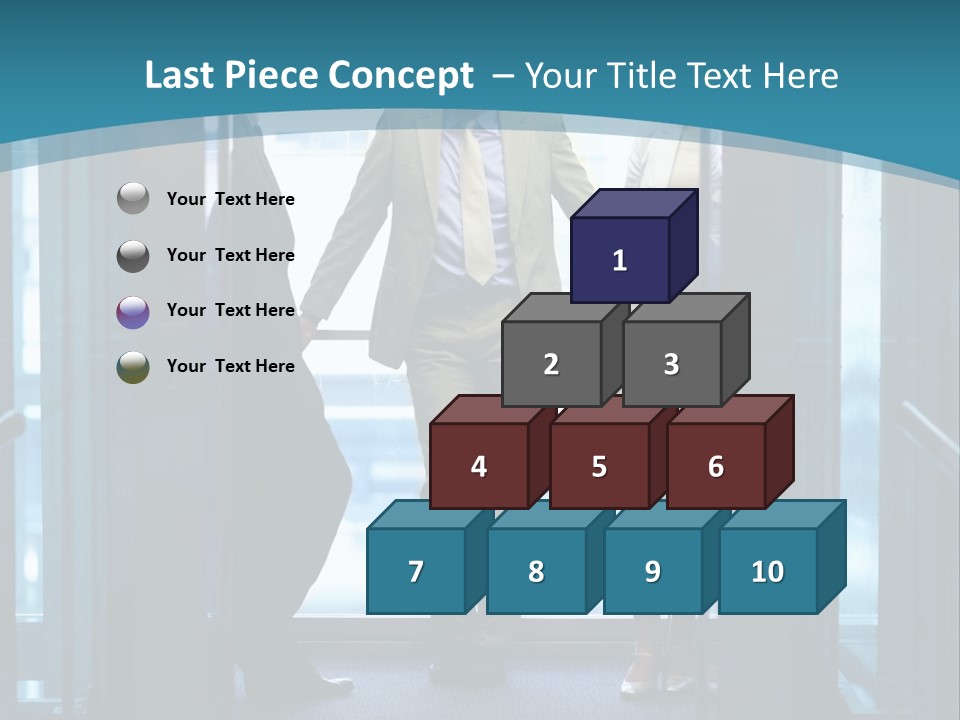 Businessman Happy Team PowerPoint Template