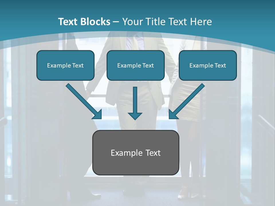 Businessman Happy Team PowerPoint Template