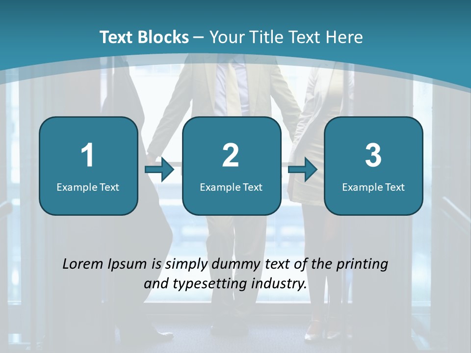 Businessman Happy Team PowerPoint Template
