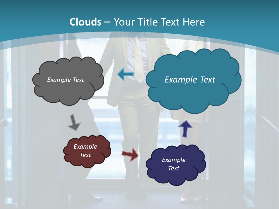 Businessman Happy Team PowerPoint Template