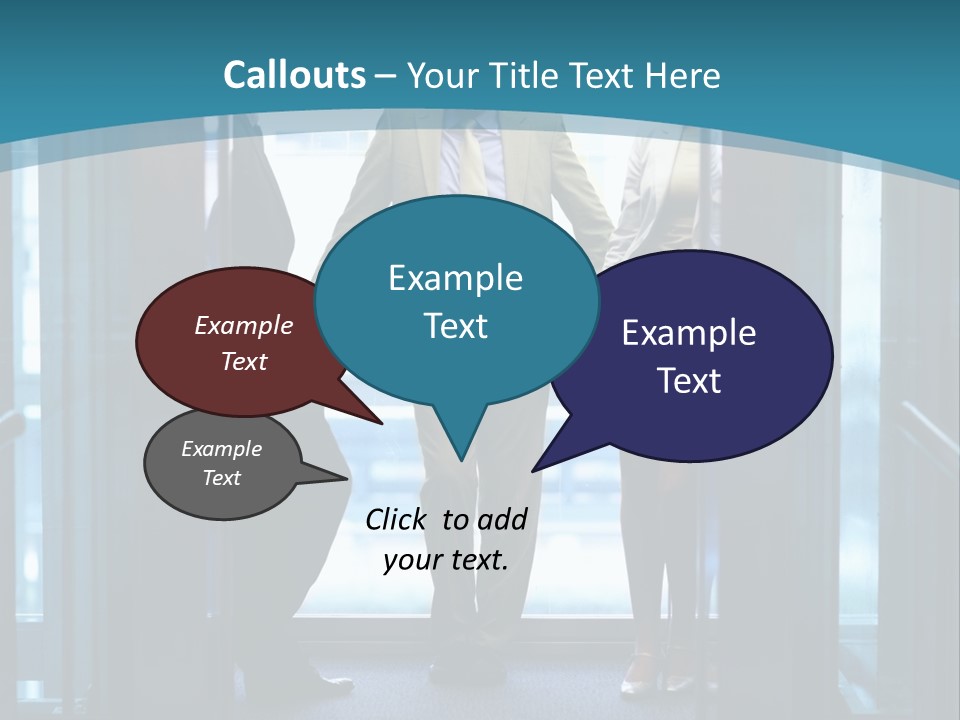 Businessman Happy Team PowerPoint Template