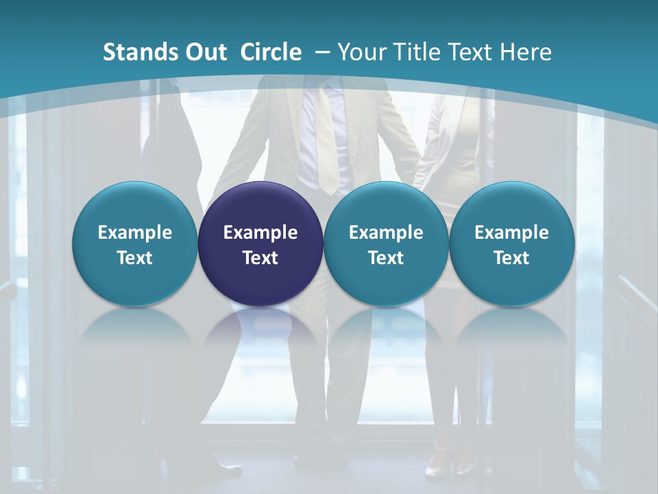 Businessman Happy Team PowerPoint Template