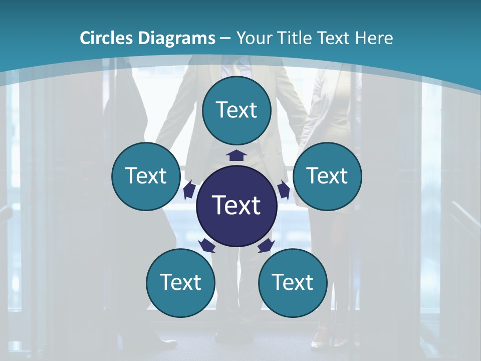 Businessman Happy Team PowerPoint Template