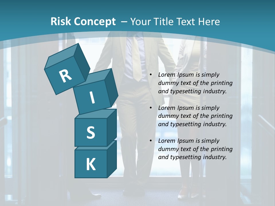 Businessman Happy Team PowerPoint Template