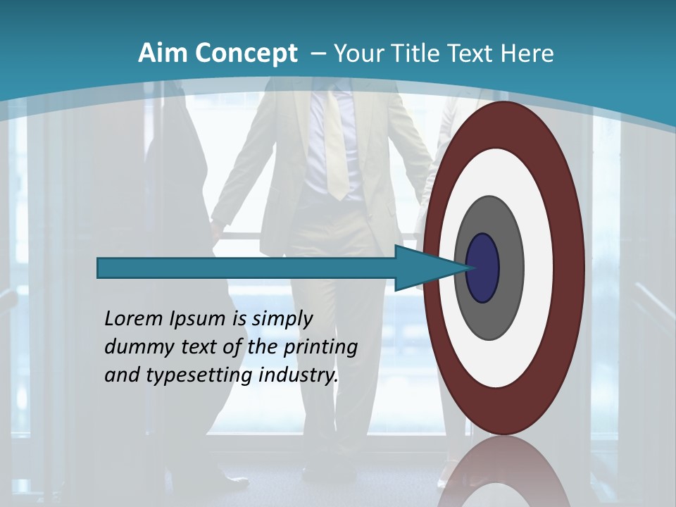 Businessman Happy Team PowerPoint Template