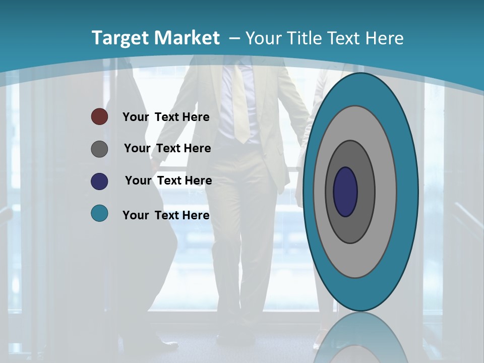 Businessman Happy Team PowerPoint Template