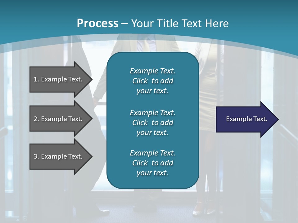 Businessman Happy Team PowerPoint Template