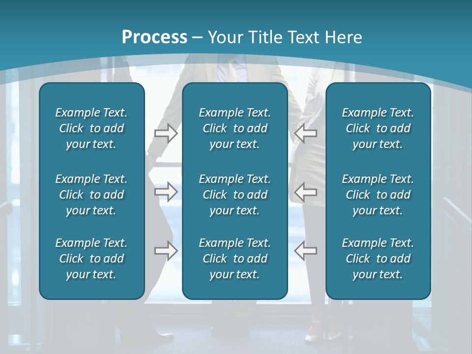 Businessman Happy Team PowerPoint Template