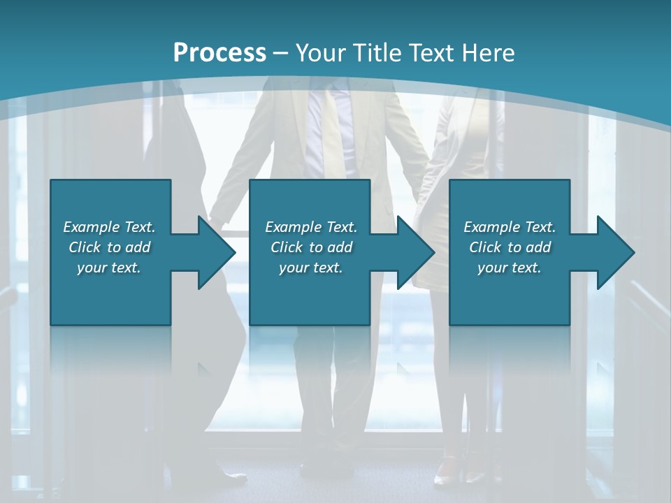 Businessman Happy Team PowerPoint Template