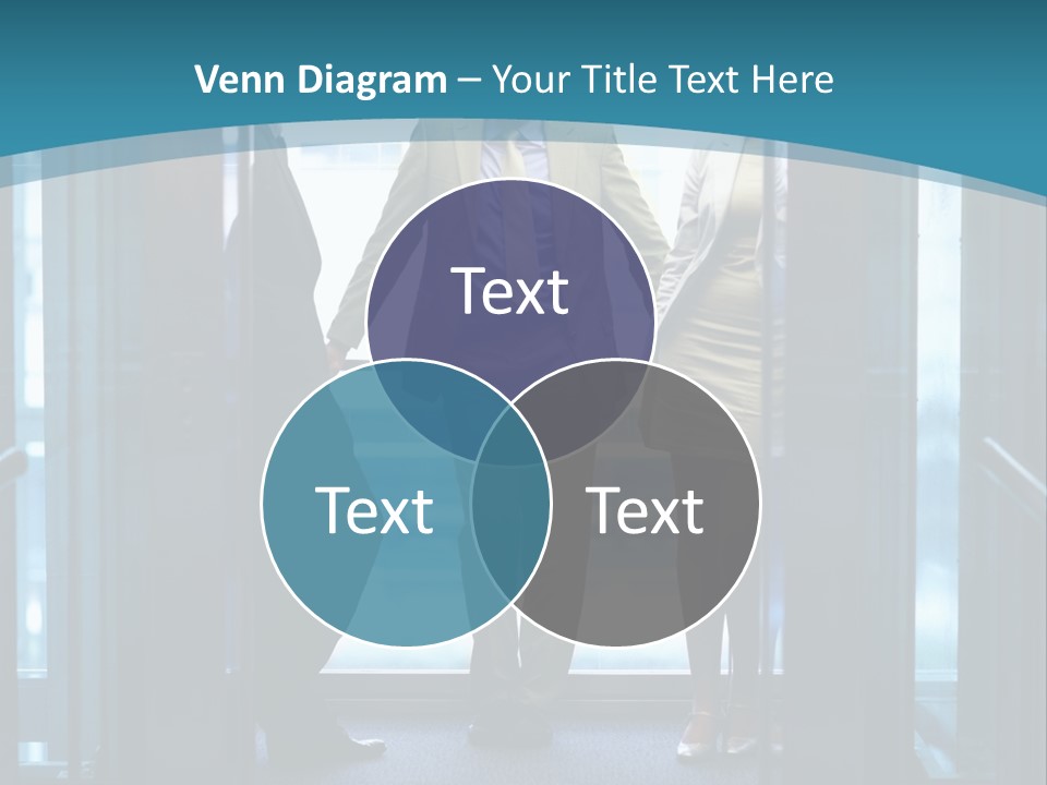 Businessman Happy Team PowerPoint Template