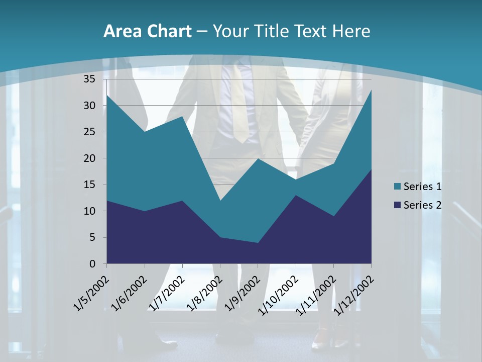 Businessman Happy Team PowerPoint Template