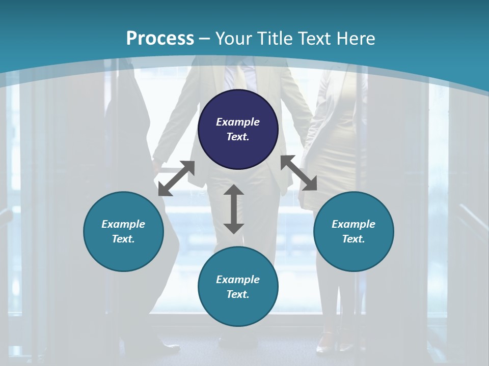Businessman Happy Team PowerPoint Template