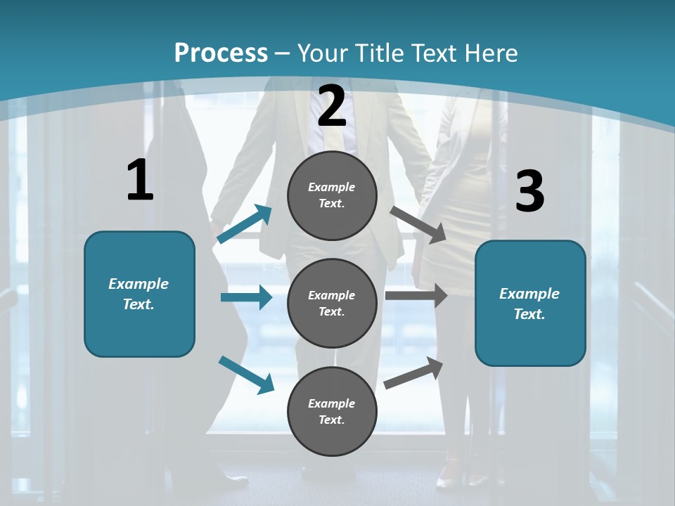 Businessman Happy Team PowerPoint Template