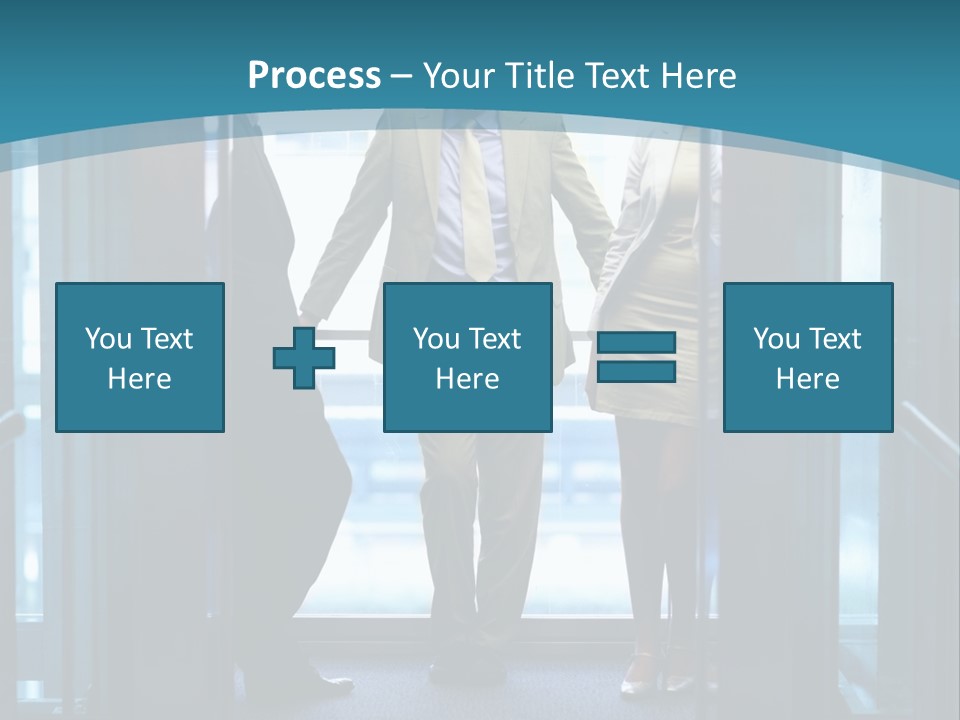 Businessman Happy Team PowerPoint Template