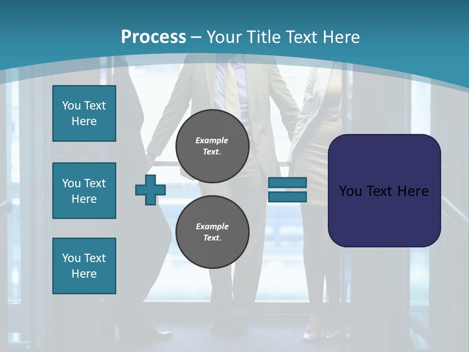 Businessman Happy Team PowerPoint Template