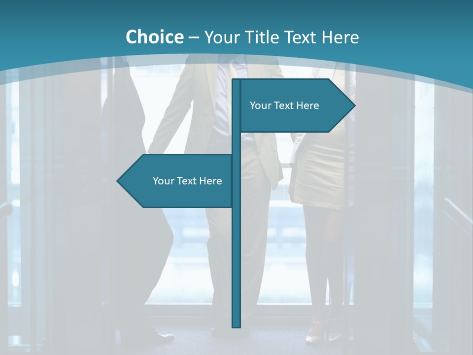 Businessman Happy Team PowerPoint Template