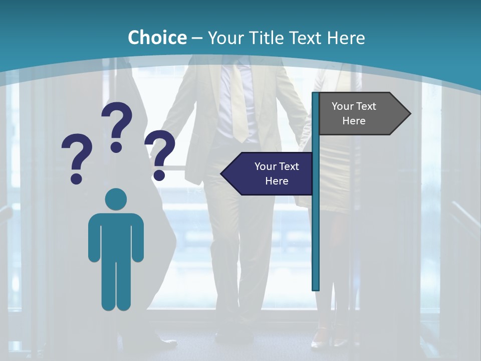 Businessman Happy Team PowerPoint Template