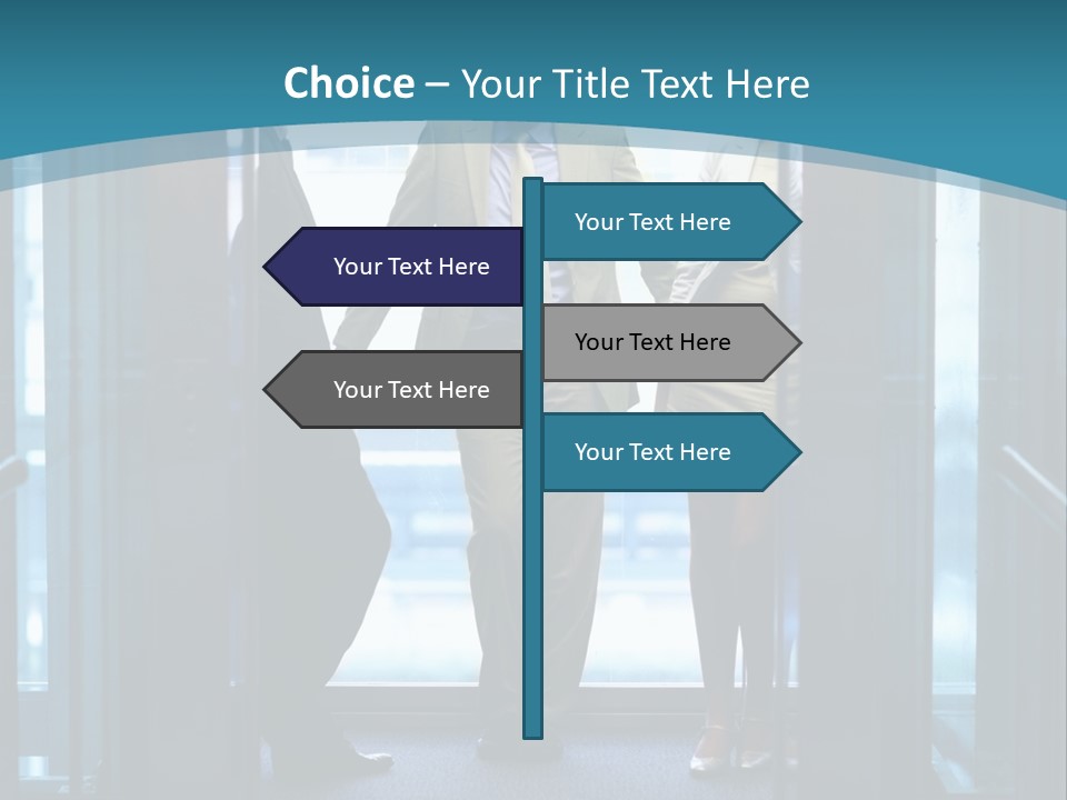 Businessman Happy Team PowerPoint Template