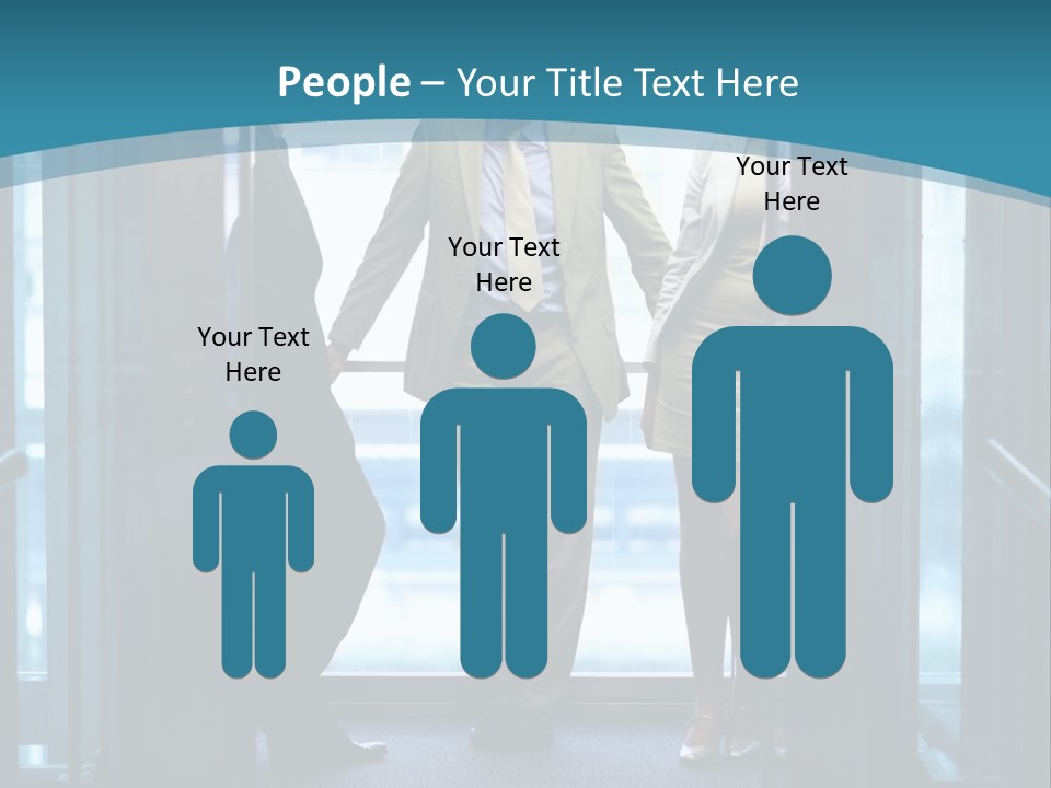 Businessman Happy Team PowerPoint Template