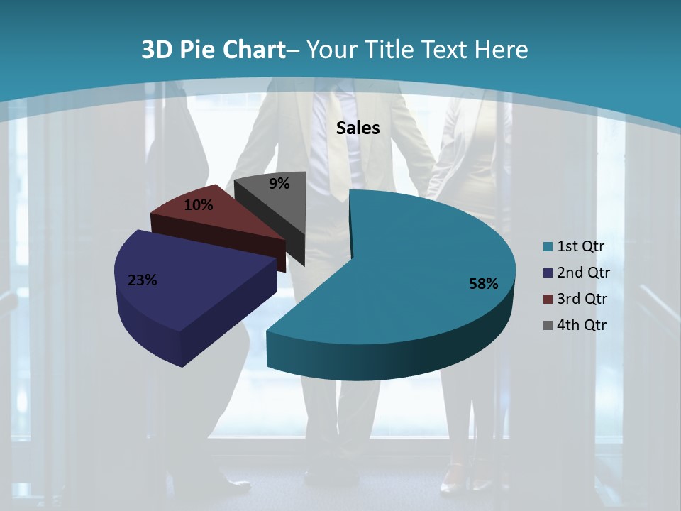 Businessman Happy Team PowerPoint Template