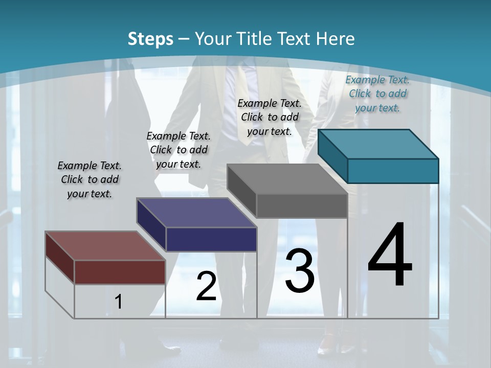 Businessman Happy Team PowerPoint Template