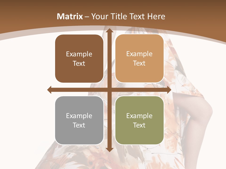 Lovely Hat Female PowerPoint Template