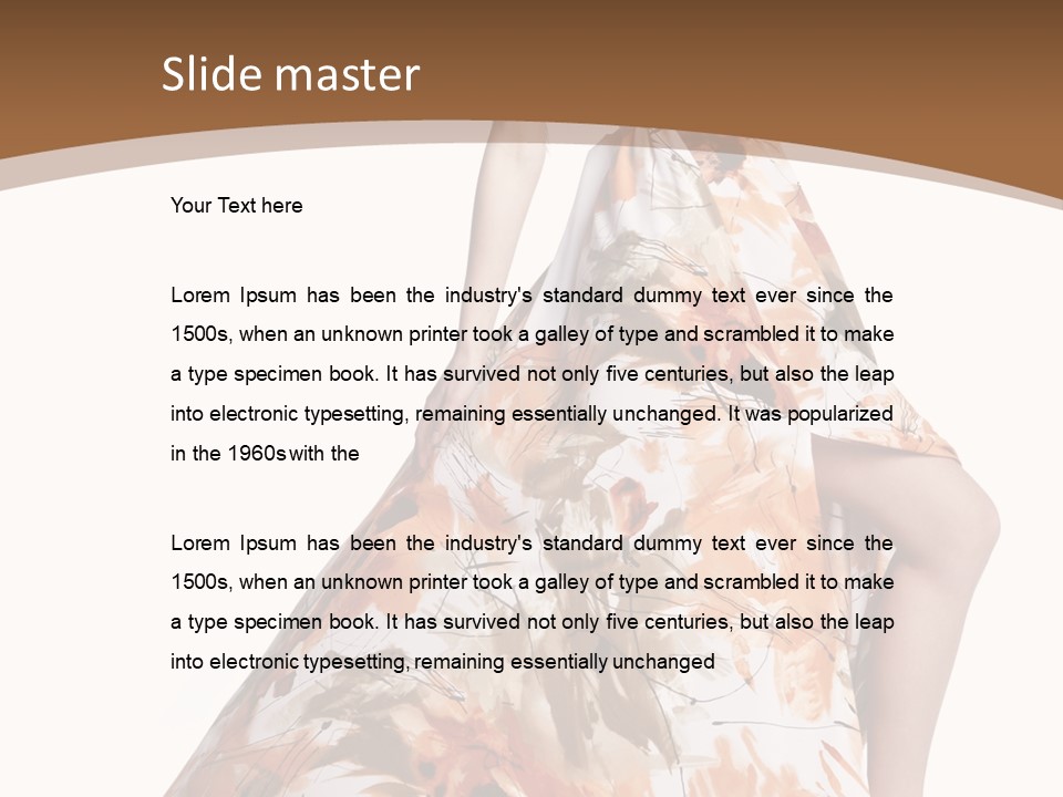 Lovely Hat Female PowerPoint Template