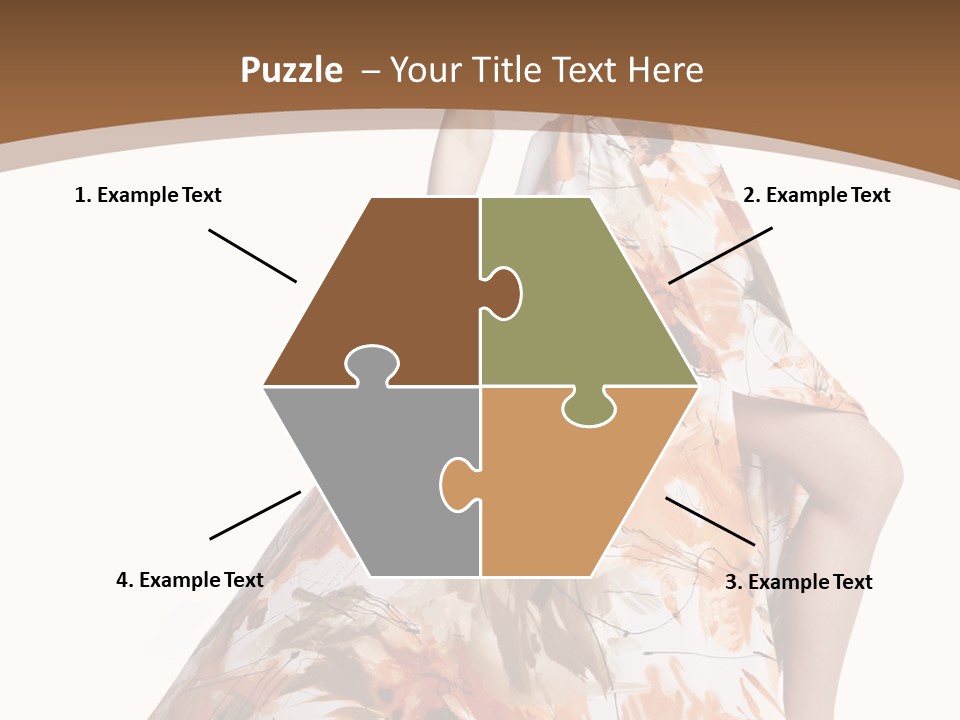 Lovely Hat Female PowerPoint Template