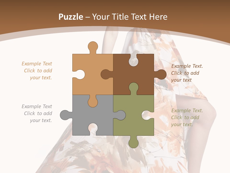Lovely Hat Female PowerPoint Template