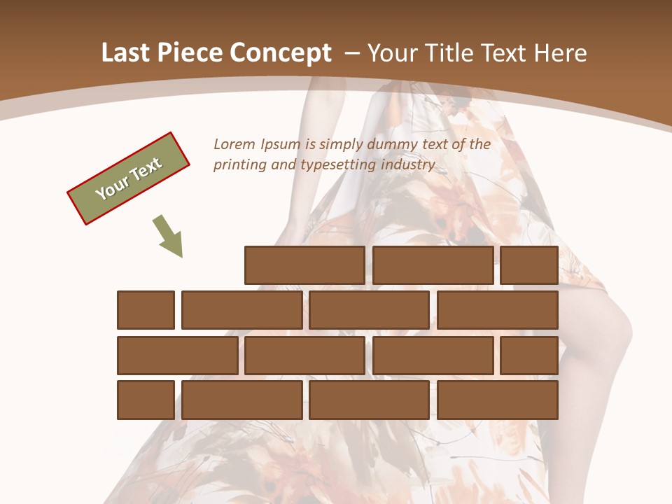 Lovely Hat Female PowerPoint Template
