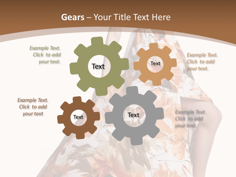 Lovely Hat Female PowerPoint Template